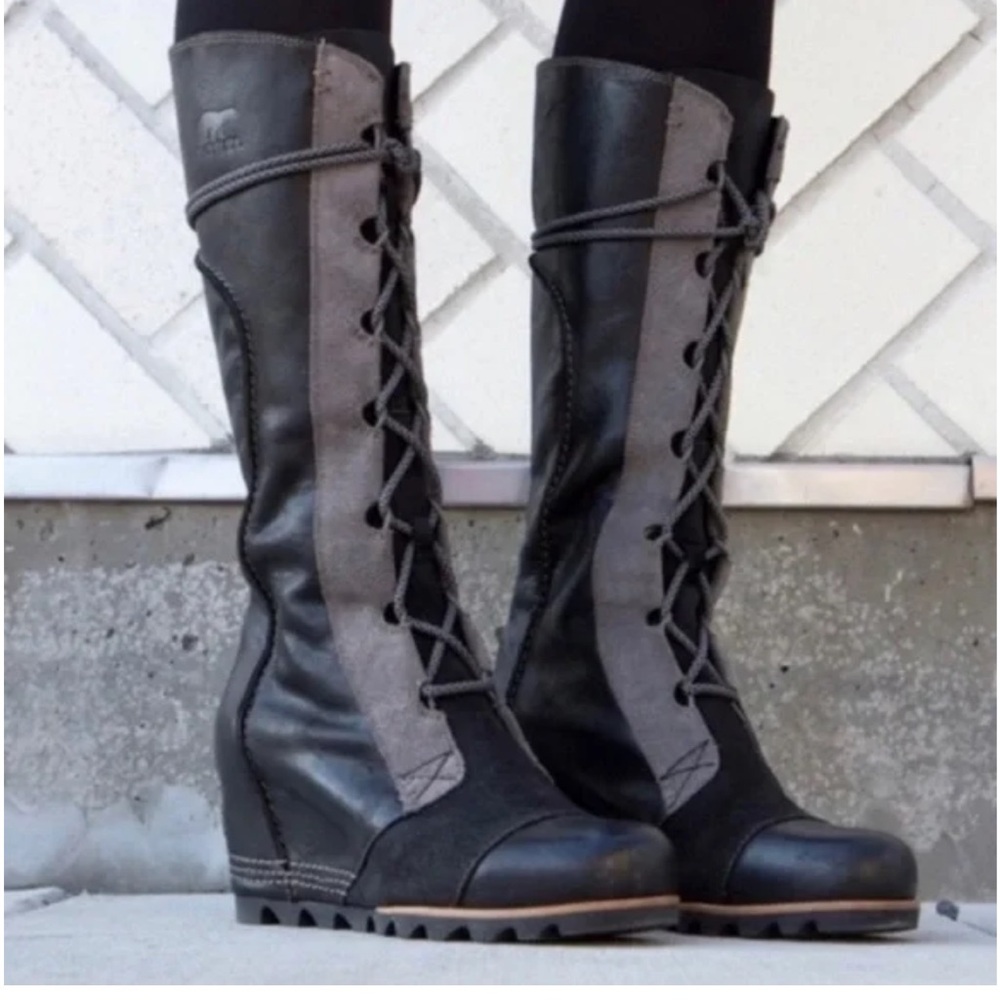 Sorel Cate the Great Wedge Lace up Boots